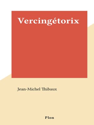 cover image of Vercingétorix
